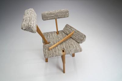 Mid Century Dutch Plywood Chair The Netherlands 1940s