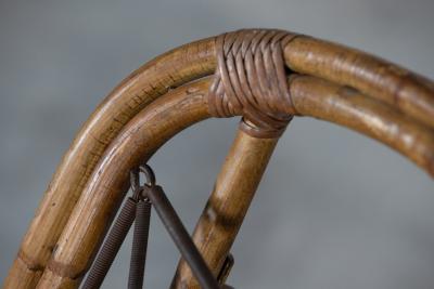 Mid Century English Bamboo Reclining Armchair