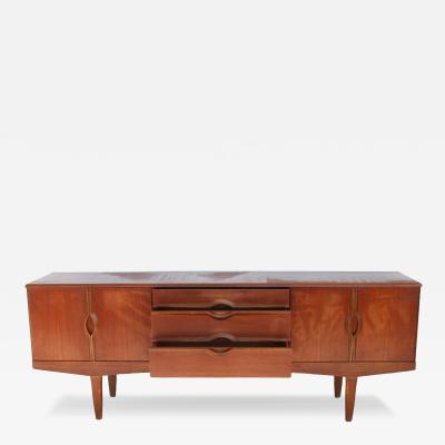Mid Century English Walnut Credenza 1960s