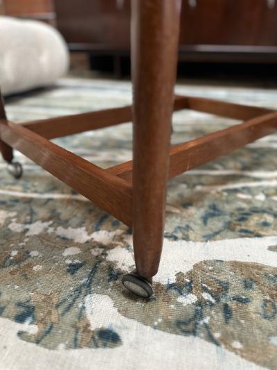 Mid Century Expandable Wood Italian Coffee Table 1980s