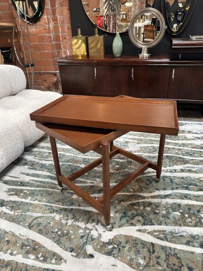 Mid Century Expandable Wood Italian Coffee Table 1980s