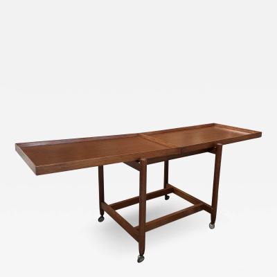 Mid Century Expandable Wood Italian Coffee Table 1980s