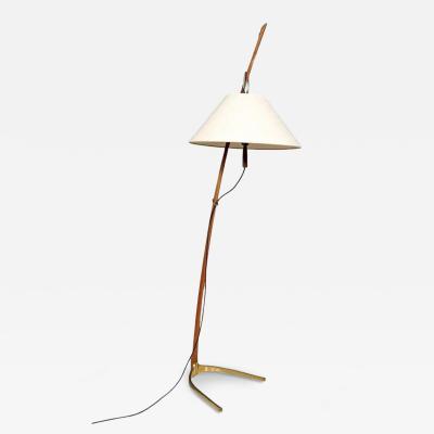 Mid Century Floor Lamp Model 2076 Dornstab by J T Kalmar Austria 1950s