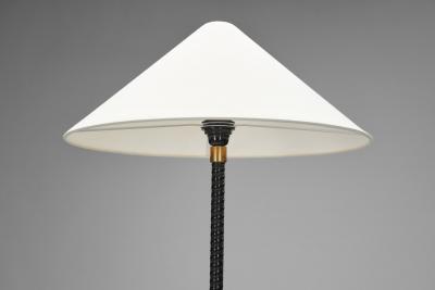 Mid Century Floor Lamp with Brass Details Europe 1950s