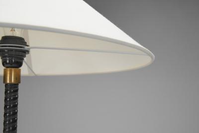 Mid Century Floor Lamp with Brass Details Europe 1950s