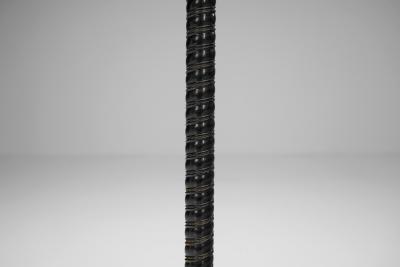 Mid Century Floor Lamp with Brass Details Europe 1950s