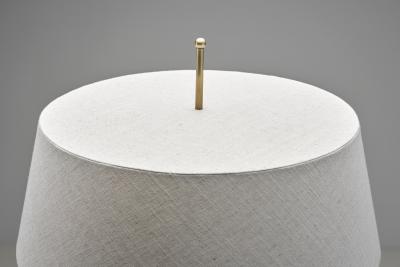 Mid Century Floor Lamp with Three Glass Shelves Europe ca 1960s