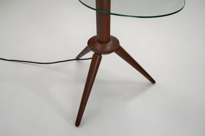 Mid Century Floor Lamp with Three Glass Shelves Europe ca 1960s