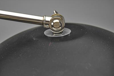 Mid Century Floor Lamp with Wooden Base Europe ca 1950s