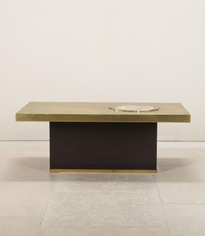 Mid Century French Brass Table by Fernand Bresse