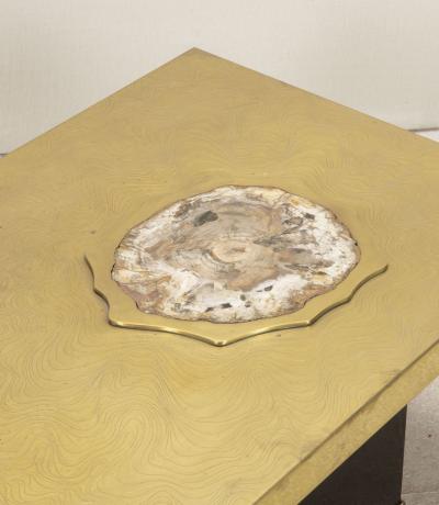 Mid Century French Brass Table by Fernand Bresse