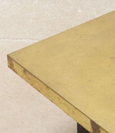 Mid Century French Brass Table by Fernand Bresse