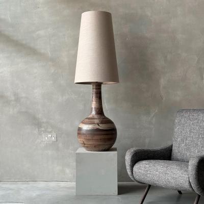 Mid Century French Ceramic Lamp of Monumental Size and Scale