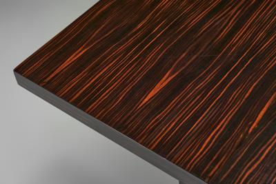 Mid Century French Dark Wood Dining Table France ca 1950s