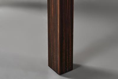 Mid Century French Dark Wood Dining Table France ca 1950s