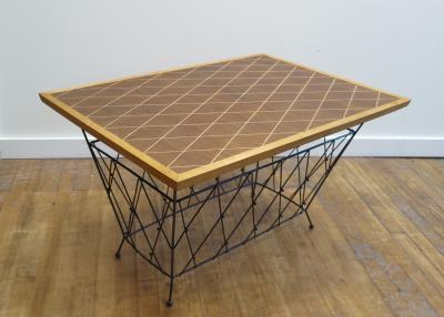 Mid Century French Marquetry Cocktail Table