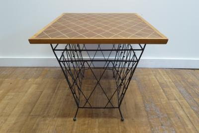 Mid Century French Marquetry Cocktail Table