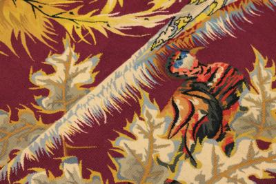 Mid Century French Tapestry 4 11 x 7 4 