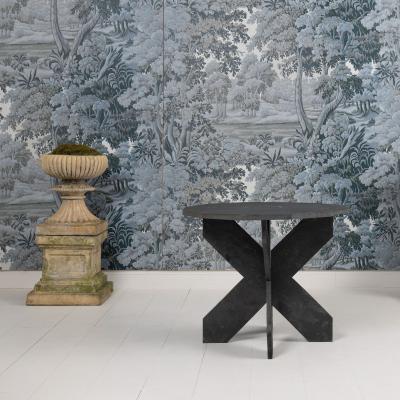 Mid Century French Twelve Sided Slate Table