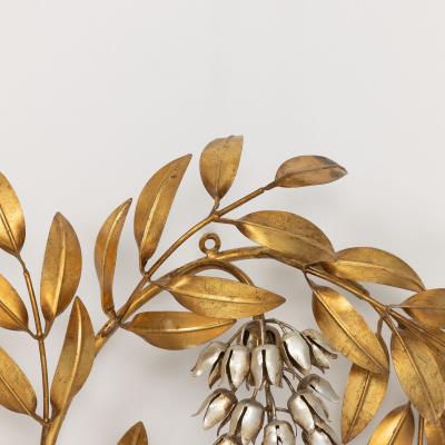 Mid Century German Pioggia d Oro Wall Sconce Appliqu by Hans K gl