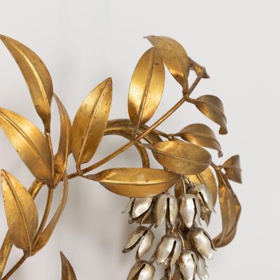 Mid Century German Pioggia d Oro Wall Sconce Appliqu by Hans K gl