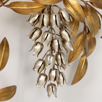 Mid Century German Pioggia d Oro Wall Sconce Appliqu by Hans K gl