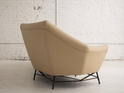 Mid Century Gothic Style French Chaise Sofa