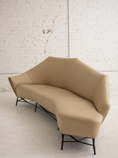 Mid Century Gothic Style French Chaise Sofa