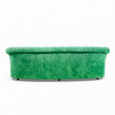 Mid Century Green Chesterfield Sofa