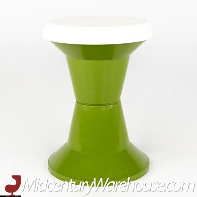 Mid Century Green Planter Stool