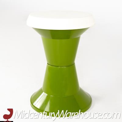 Mid Century Green Planter Stool
