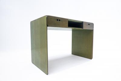 Mid Century Green Wooden Desk by Derk Jan de Vries
