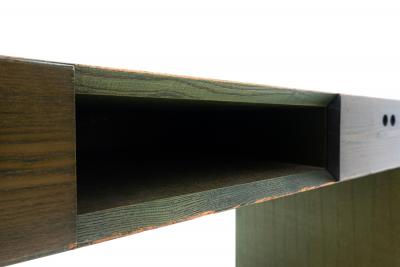 Mid Century Green Wooden Desk by Derk Jan de Vries