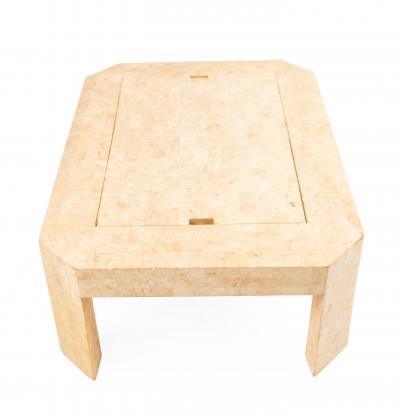 Mid Century Hardstone Tessellated Coffee and Game Table