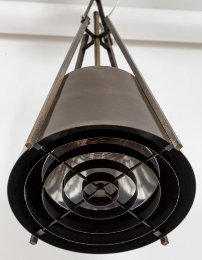 Mid Century Industrial Conical Brass Pendants 10 Available