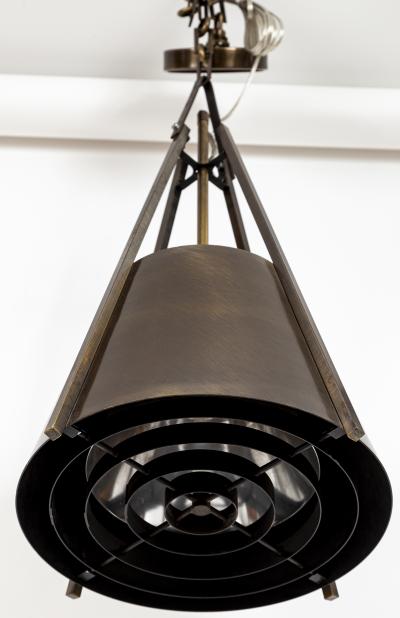 Mid Century Industrial Conical Brass Pendants 10 Available