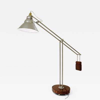 Mid Century Industrial Floor Lamp with Counter Weight