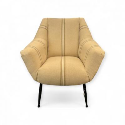 Mid Century Italia Beige Armchairs