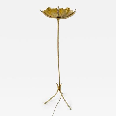 Mid Century Italian Bronze Floor Lamp