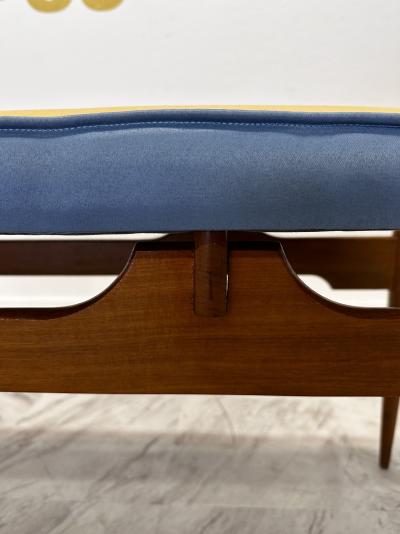 Mid Century Italian Cherry Wood Bench Ico Parisi Style 1960