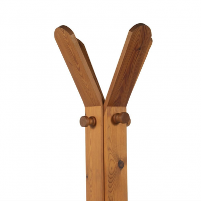 Mid Century Italian Coat Rack Wood Italy 1970s