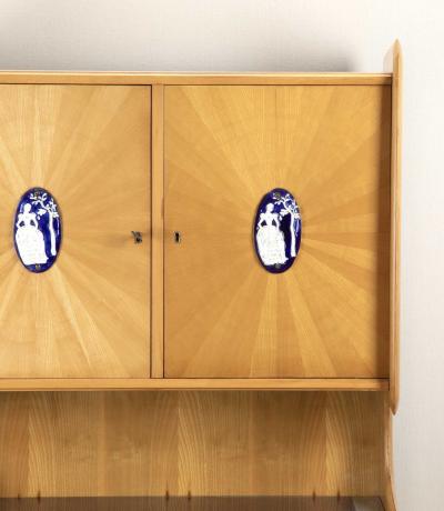 Mid Century Italian Cocktail Cabinet in the Style of Ico Parisi