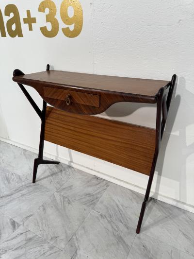 Mid Century Italian Console with Drawer 1950s