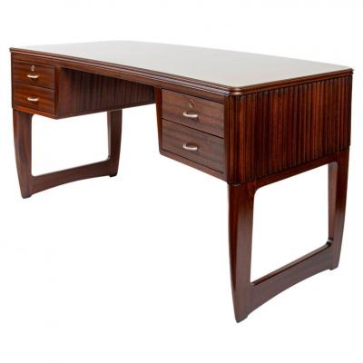 Mid Century Italian Curved Executive Desk