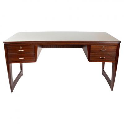 Mid Century Italian Curved Executive Desk