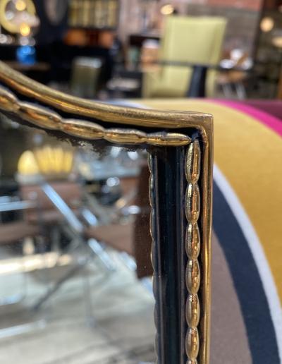 Mid Century Italian Curvilinear Wall Mirror 1970s
