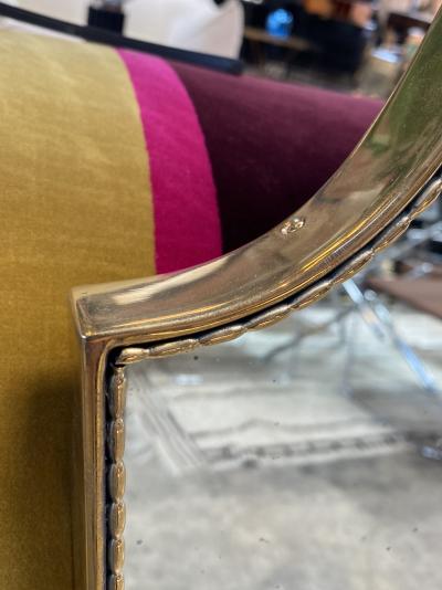Mid Century Italian Curvilinear Wall Mirror 1970s