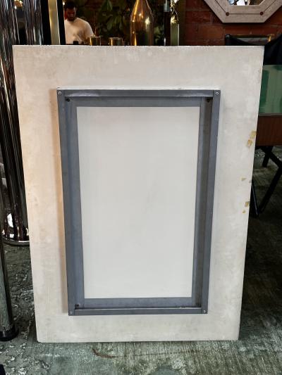 Mid Century Italian Fully Blue Wall Mirror 1980s