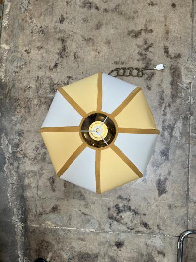 Mid Century Italian Fully Brass Table Lamp 1970s