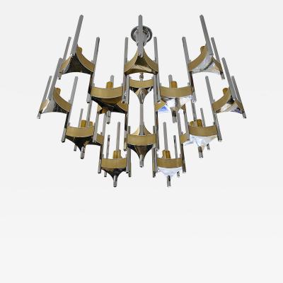 Mid Century Italian Hurricane Chandelier by Sciolari circa 1970